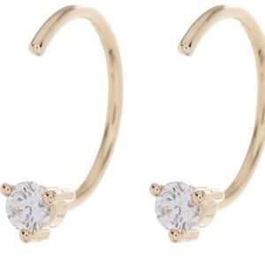 EF Collection 14K YG Diamond Hug Earrings